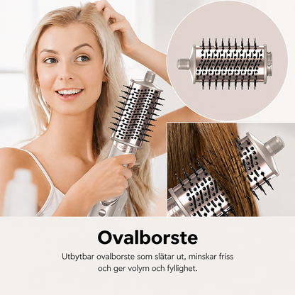 8-i-1 Hårstyler – Lockar, Volym & Torkning