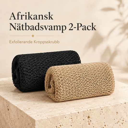 African Net Sponge 2-Pack – Exfolierande Kroppsskrubb