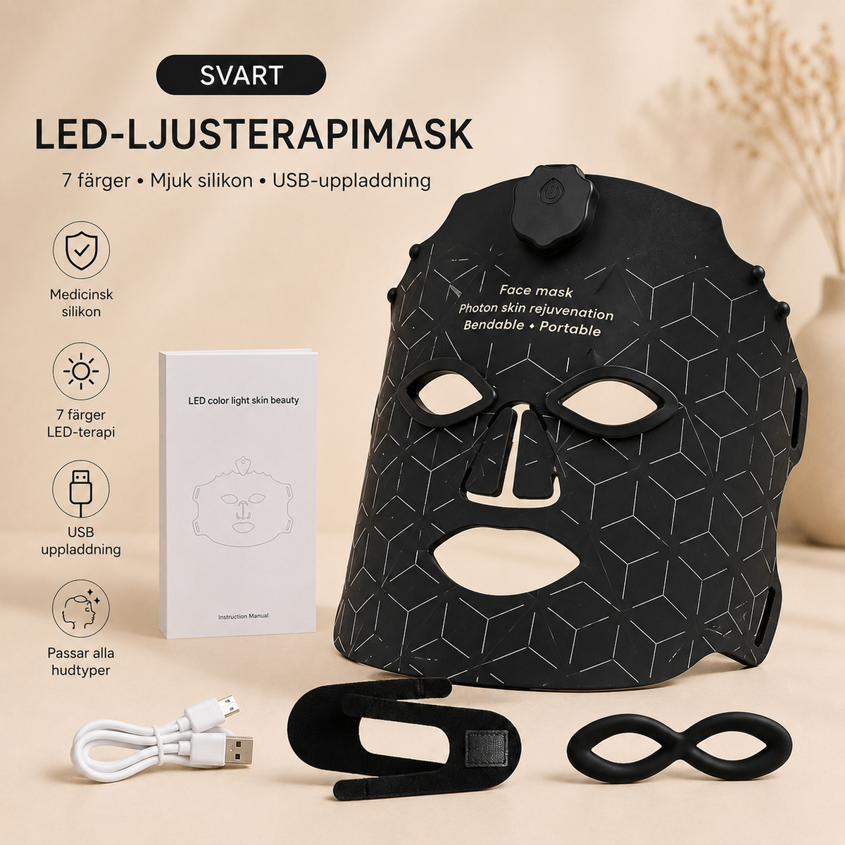 LED Ansiktsmask