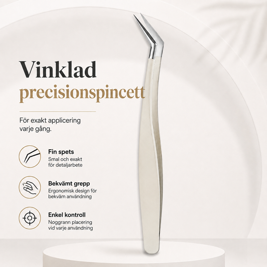Precision Lash Tweezer Set – 4 delar