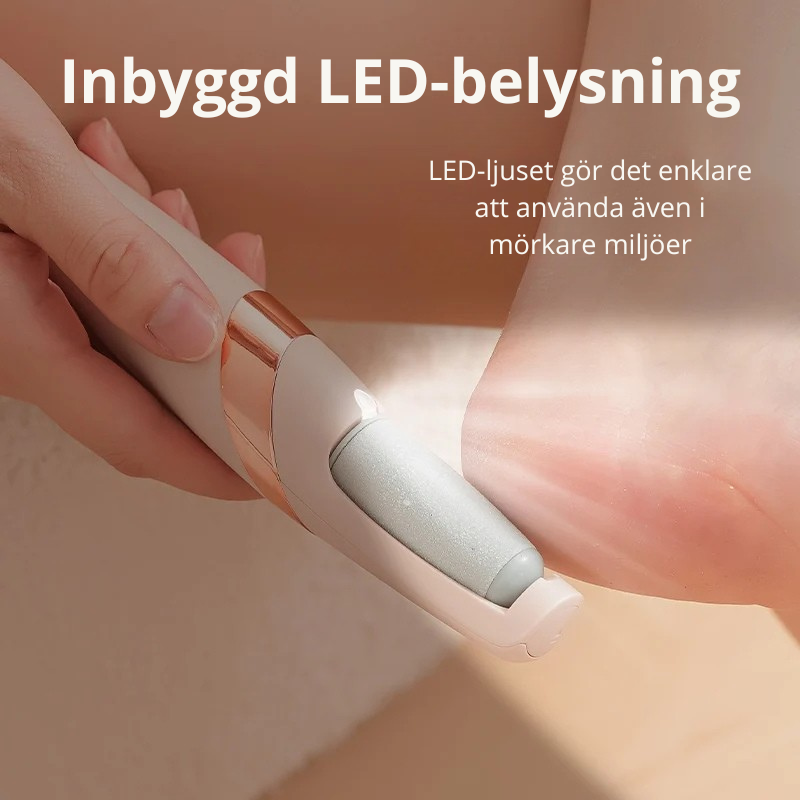 Elektrisk Fotfil med LED-ljus