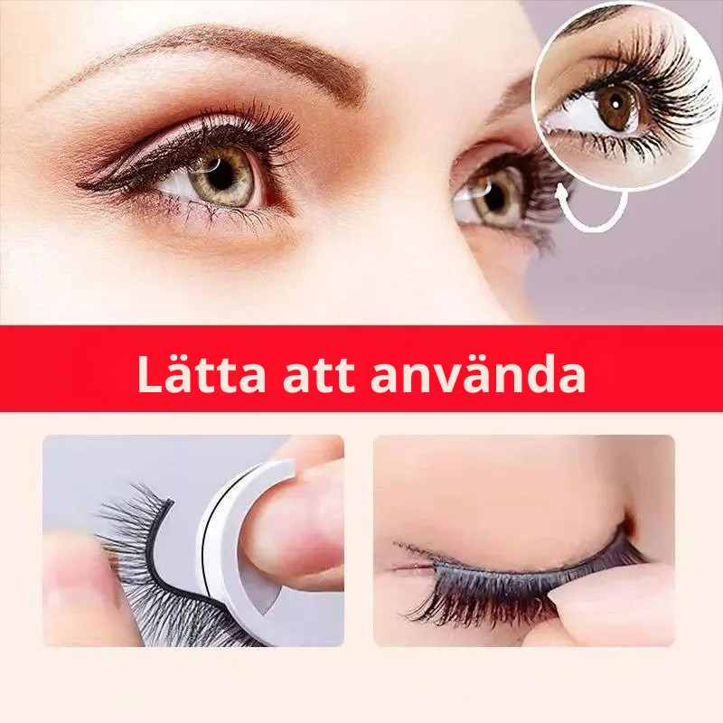 Självhäftande 3D-lösögonfransar