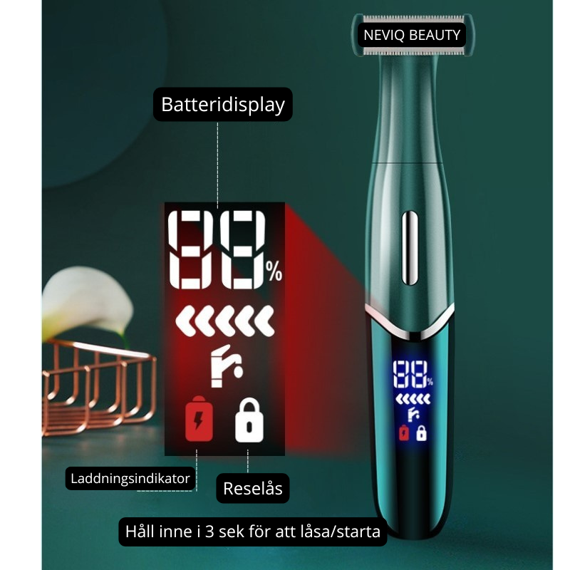 3-i-1 Elektrisk Trimmer för Ansikte & Kropp