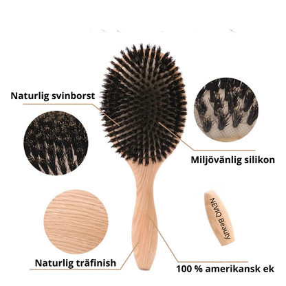 Hårborste naturlig svinborst