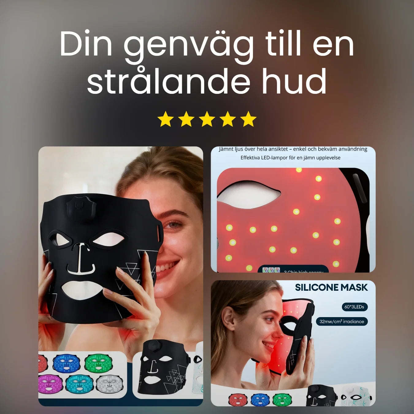 LED Ansiktsmask